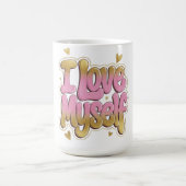 I Love Myself | Self-Love Gradient Design Mug Kaffeetasse (Mittel)