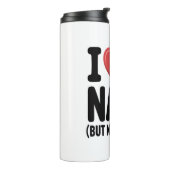 I Love Naps Cute Sloth Heart Thermosbecher (Nach links gedreht)