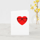 I Love Nerds Gles Funny Heart Valentines Gift Men  Karte (Gelbe Blume)