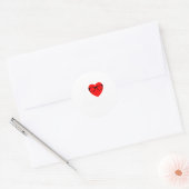 I Love Nerds Gles Funny Heart Valentines Gift Men Runder Aufkleber (Umschlag)