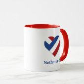 I Love Netherlands Flag Tasse (VorderseiteRechts)
