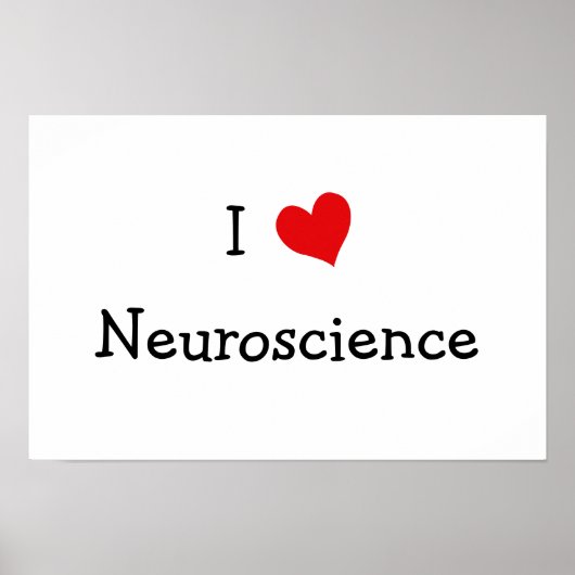 I Love Neuroscience Poster (Vorne)