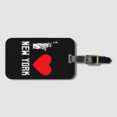 I Love New York Heart T‑Shirt Design Gepäckanhänger (Vorderseite (Horizontal))