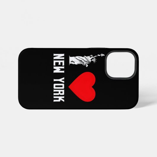 I Love New York Heart T‑Shirt Design iPhone Hülle (Rückseite (Horizontal))