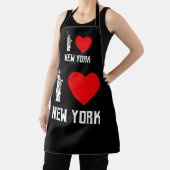I Love New York Heart T‑Shirt Design Schürze (InSitu)