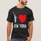 I Love New York Heart T‑Shirt Design T-Shirt (Vorderseite)