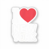 I Love New York - New York City Nyc Aufkleber (Vorderseite)