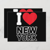 I Love New York - New York City Nyc Dankeskarte (Vorne/Hinten)