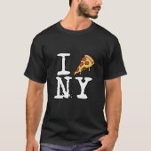 I Love New York Pizza T-Shirt (Vorderseite)