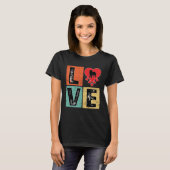I Love Newfoundland Dog  Valentine s Day Newfoundl T-Shirt (Vorne ganz)
