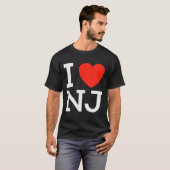 I Love Nj - Heart T Shirt For New Jersey Lovers (Vorne ganz)