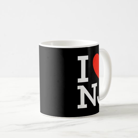 I Love Nj - Heart T Shirt For New Jersey Lovers Kaffeetasse (VorderseiteRechts)