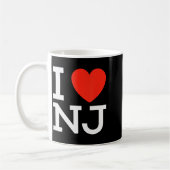 I Love Nj - Heart T Shirt For New Jersey Lovers Kaffeetasse (Links)
