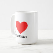 I love non binary kaffeetasse (Vorderseite Links)