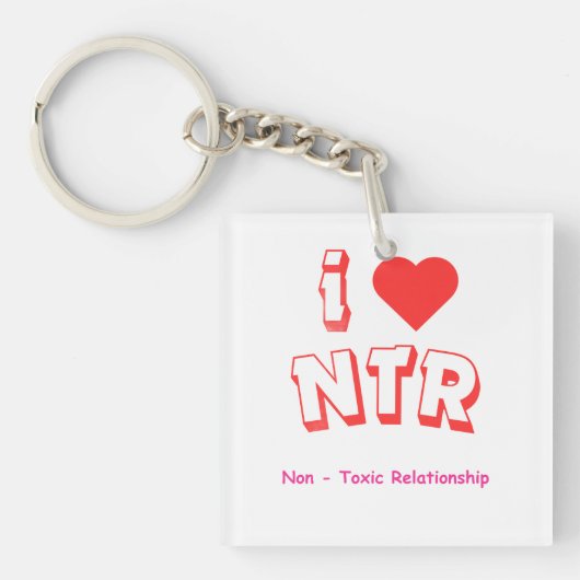I love NTR Schlüsselanhänger (Vorderseite)