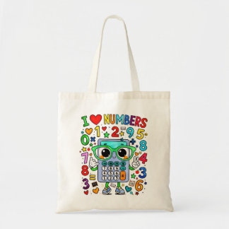 I Love Numbers Number Day Tote Bag Tragetasche
