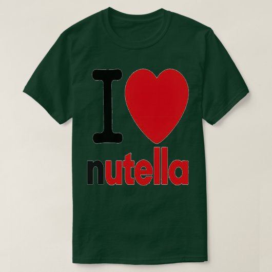 I LOVE NUTELLA T-Shirt (Design vorne)