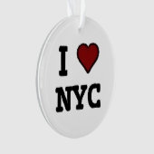 I Love NYC heart Ornament (Vorderseite)