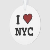 I Love NYC heart Ornament (Vorderseite)