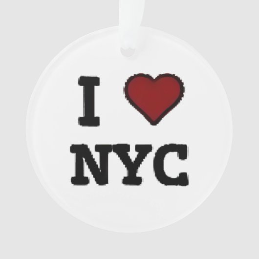 I Love NYC heart Ornament (Vorderseite)