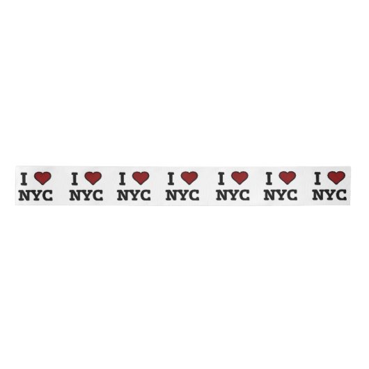 I Love NYC heart Satinband (Vorderseite)