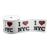 I Love NYC heart Satinband (Spule)