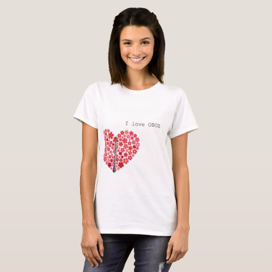 I love OBOE T-shirts オーボエTシャツ T-Shirt (Vorne ganz)