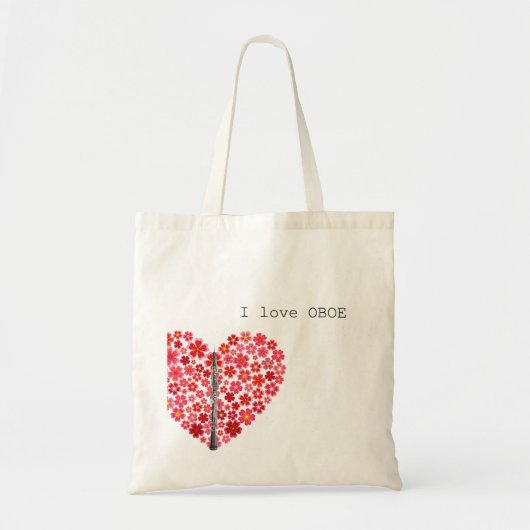 I love OBOE Tote Bag I オーボエラブトートバッグ Tragetasche (Vorne)