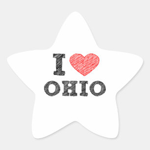 I-love-Ohio.png Stern-Aufkleber
