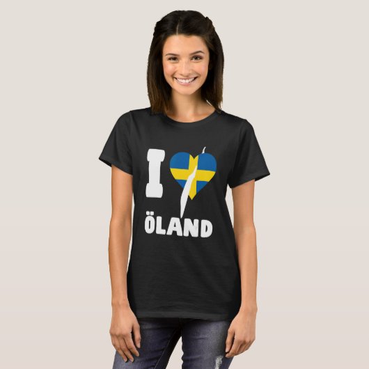 I LOVE ÖLAND Sweden T-Shirt (Vorne ganz)