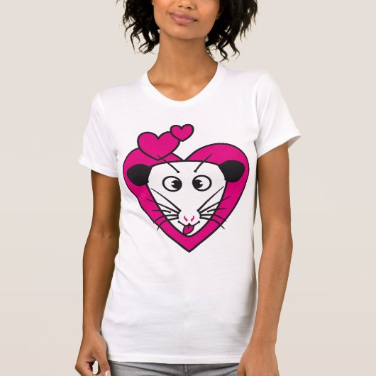 I Love Opossum T-Shirt (Vorderseite)