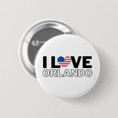 I LOVE ORLANDO - For real Orlandoans! Button (Vorne & Hinten)