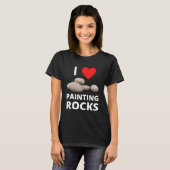 I Love Painting Rocks Heart Rock Kindness Paint Hi T-Shirt (Vorne ganz)