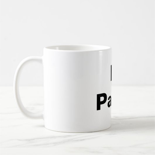 I love Pando Kaffeetasse (Links)