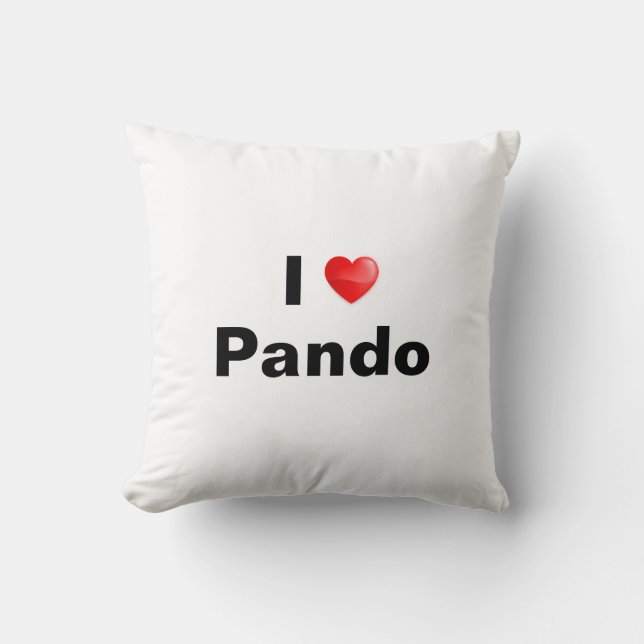 I love Pando Kissen (Vorderseite)