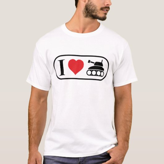 I Love Panzer T-Shirt (Vorderseite)