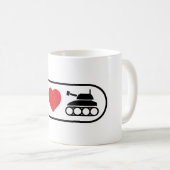I Love Panzer - Tasse (VorderseiteRechts)