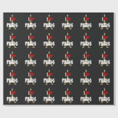 "I Love Paris," Eiffel Tower Geschenkpapier (Flach)