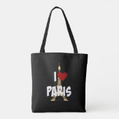 I Love Paris, Eiffel Tower, Tasche (Rückseite)