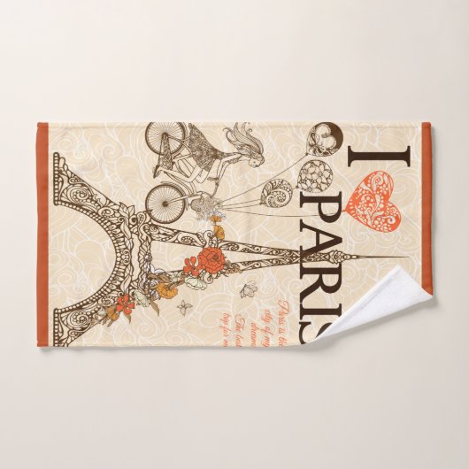 I Love Paris (Paris is the City of my Dreams) Handtuch (Handtuch)