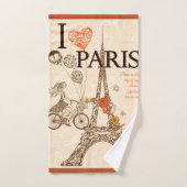 I Love Paris (Paris is the City of my Dreams) Handtuch (Handtuch)