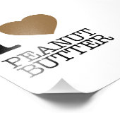 I LOVE PEANUT BUTTER FOTODRUCK (Ecke)