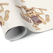 I LOVE PEANUT BUTTER GESCHENKPAPIER (Rolleneckpunkt)