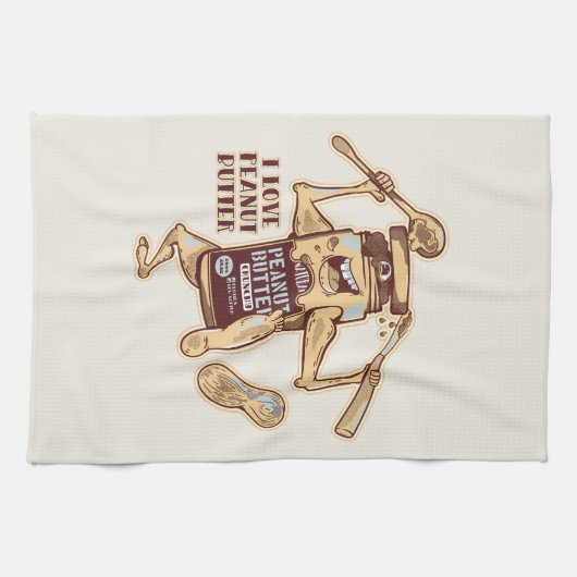 I LOVE PEANUT BUTTER GESCHIRRTUCH (Horizontal)