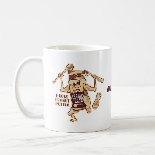 I LOVE PEANUT BUTTER KAFFEETASSE (Links)