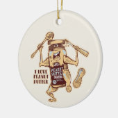 I LOVE PEANUT BUTTER KERAMIK ORNAMENT (Links)