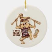 I LOVE PEANUT BUTTER KERAMIK ORNAMENT (Hinten)
