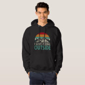 I Love Peeing Outside Sunset Retro Outdoor Camping Hoodie (Vorne ganz)