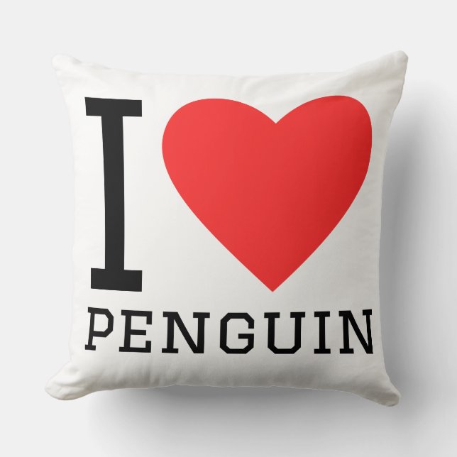 I love penguin kissen (Vorderseite)