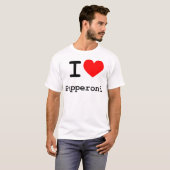 I Love Pepperoni T-Shirt (Vorne ganz)